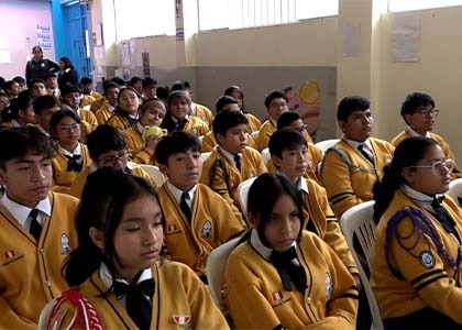 USMPTV presentó documental “Los Colli runa: La cultura perdida” en el colegio “King of Kings”